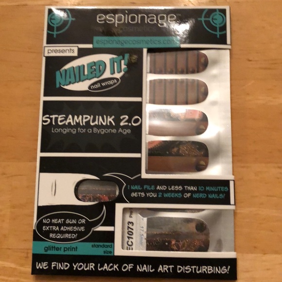 Espionage Cosmetics Nail Wrap Steampunk 2.0 - Picture 1 of 3